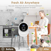 Cat Litter Deodorizer for Litter Box Plug In Air Fresheners for Home Ionizer Air Purifier for Strong Odor Portable Air Cleaner for Bathroom Toilet Living Room Kitchen Pets House Car (1)