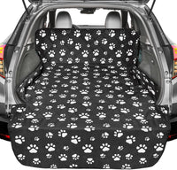 SUV Cargo Liner for Dogs - Trunk Cover for SUV with Bumper Flap Protector – Essentials for Dogs - Paw Print / Extra Large: 55'' x 106"