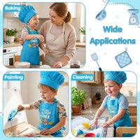 R HORSE Kid Apron and Chef Hat Set - Little Chef - image 4