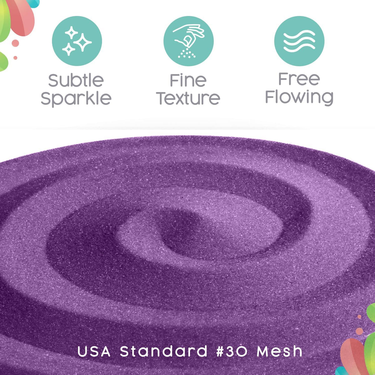 Lilac Unity Sand, Pastel Purple Colored Sand for Weddings - Wisteria / 1.5 LB (22 oz) - image 2