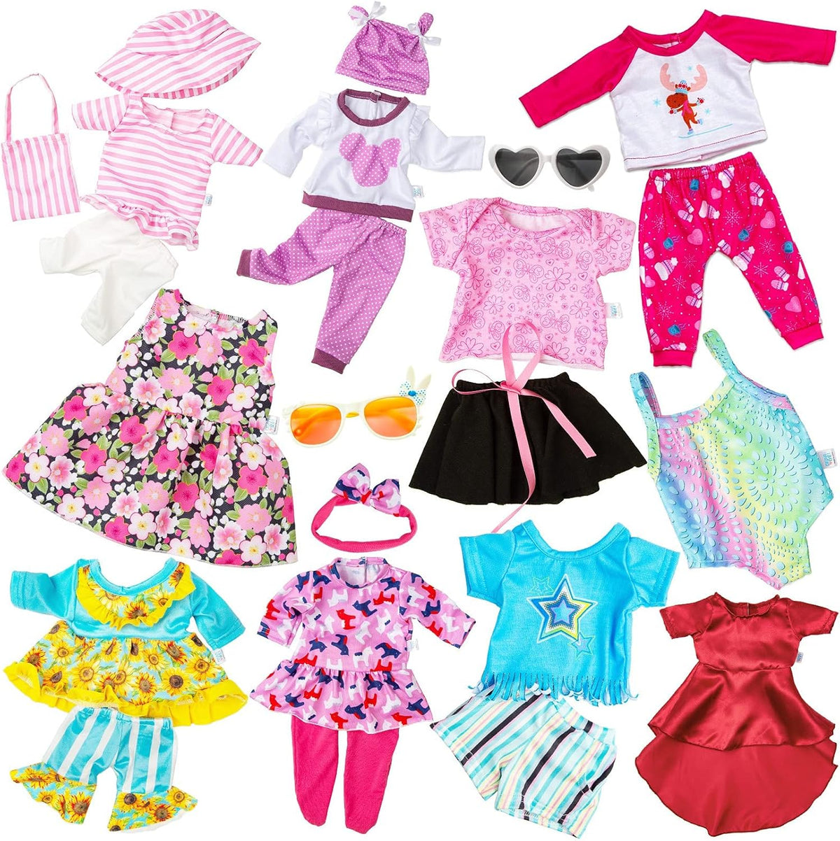 BDDOLL 23 Pcs 18 Inch Girl Doll Clothes and Accessories for 18 Inch - image 2