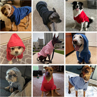 Dog Hoodie for Large Medium Small Dogs - Grey / X-Small - image 2