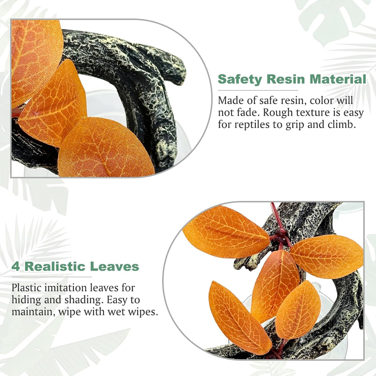 2 PCS Reptile Corner Branch - Orange, 2 Pcs - image 4