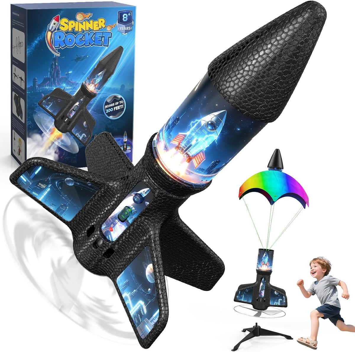 Rceico Rocket Launcher, Model Rocket Kits with Launch Set - Azure