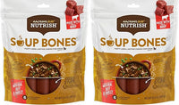 Nutrish Rachael Ray Soup Bones Dog Treats, Beef & Barley Flavor, 6 Bones (Pack of 2)