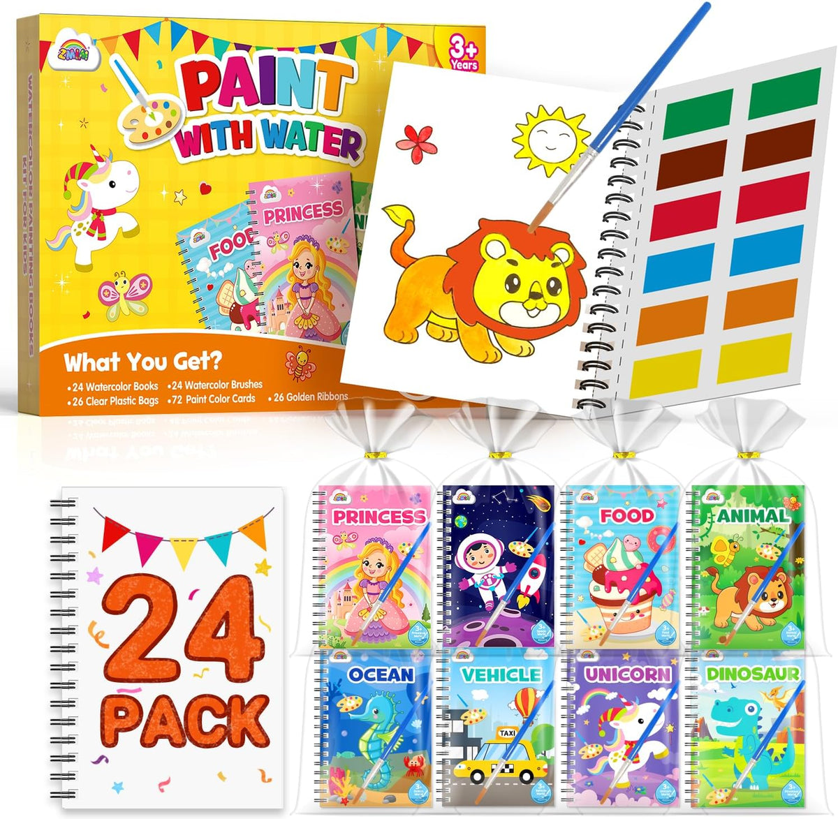 ZMLM 24 Pack Coloring Books - Classic
