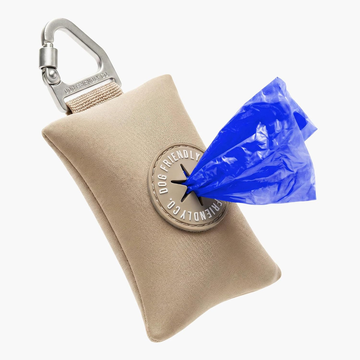 Dog Friendly Co. Poop Bag Holder for Leash, Dog Waste Bag – Essentials for Dogs - Brown
