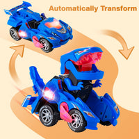 Transforming Dinosaur Car Toy for Kids 3-5 - Blue-1 - image 3