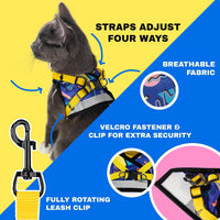 Travel Cat Harness and Leash Set - Medium / 90s Cat - image 2