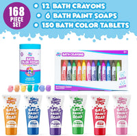 Tub Works Smooth Bath Crayons Bath Toy, Nontoxic - Bath Colors Set - image 2