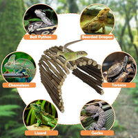 Extra Large Tortoise Hide Reptile Hideout Wood Turtle Tunnel – Essentials for Reptiles And Amphibians - XL-19.7 x 11.8 -3 PACK - image 4