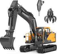 DOUBLE E Volvo 1:16 Scale RC Excavator 3-in-1 Construction Toys