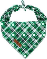 Lionet Paws Spring Daisy Dog Bandana Washable Cotton Handkerchief - St Patrick's Day / Small (Pack of 1)