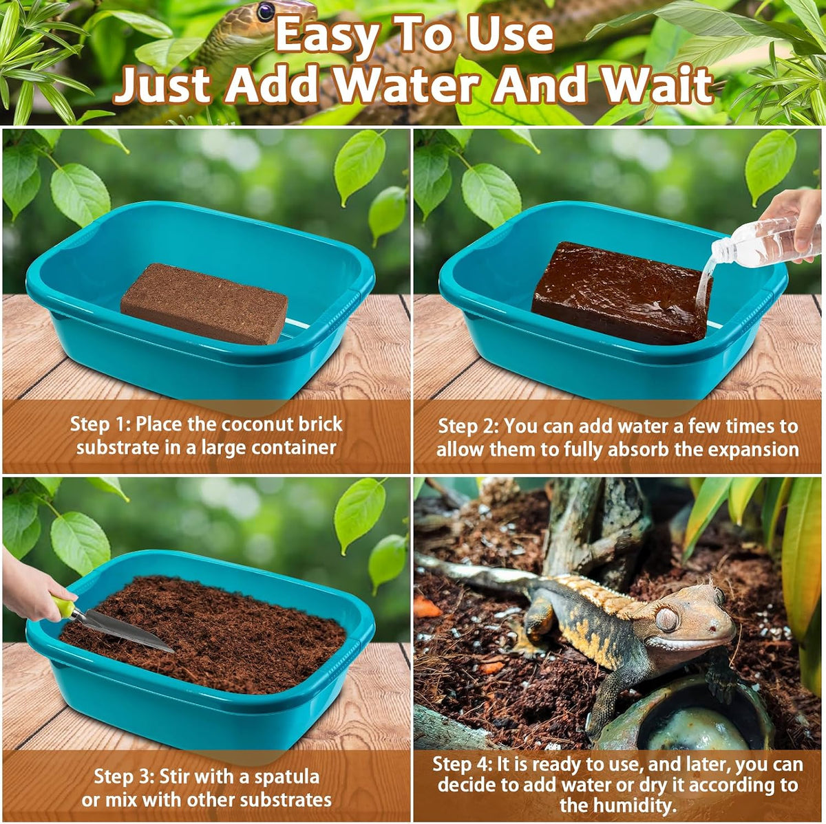 2 Pack Natural Coconut Fiber Substrate - 8 pack - image 4