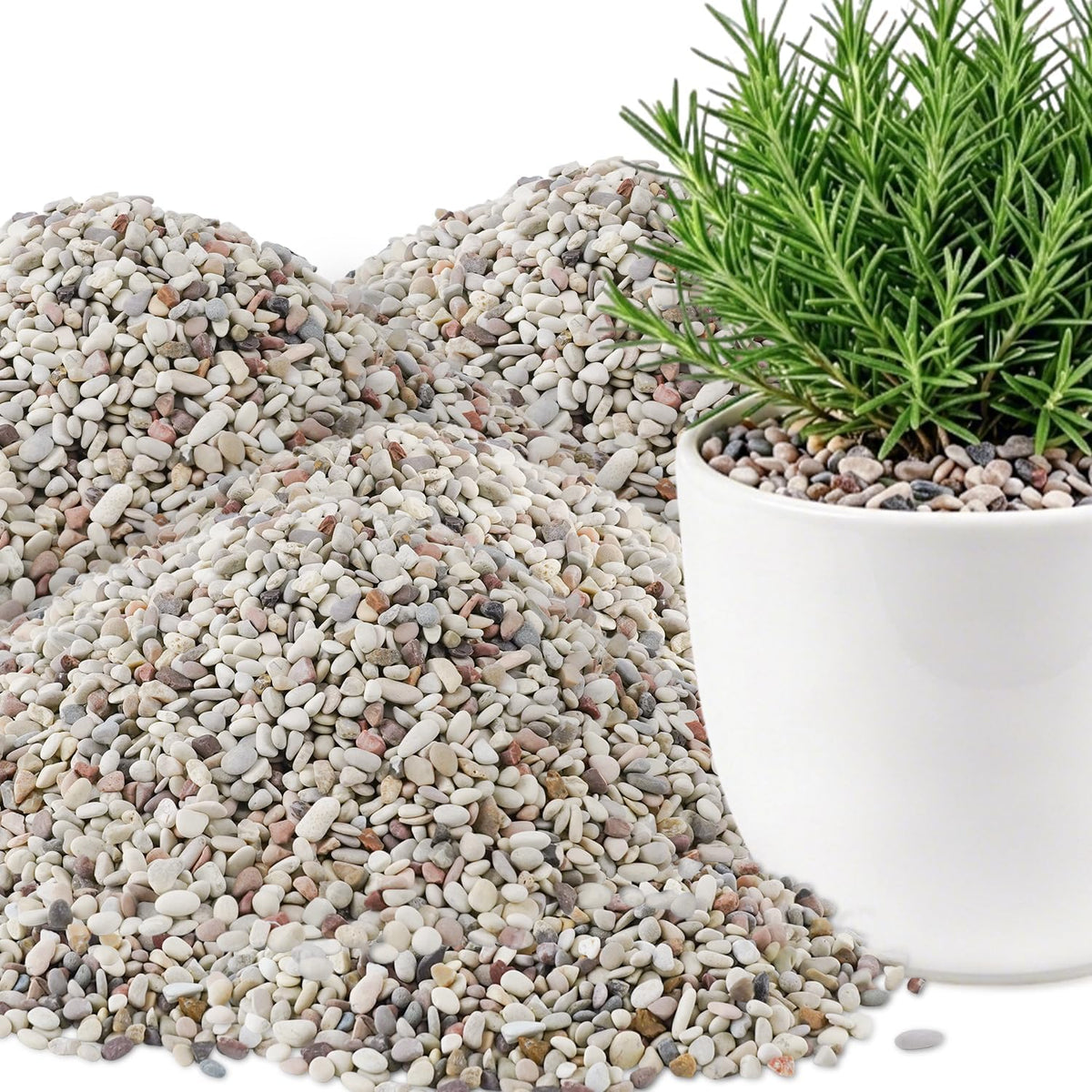 CJGQ 2.4lb Aquarium Gravel for Plants - Mix / 45 lb (1/5 in)