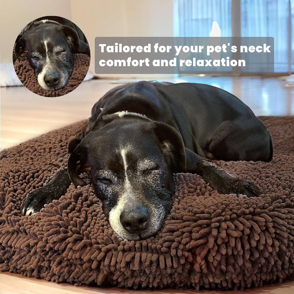 Muddy Mat Cloud K-9 Dog Beds for Small Dogs & Cats - Medium (35''X35'') / Chocolate Brown - image 2