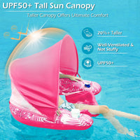 Jasonwell Pool Float with Canopy - Rose / X-Large - image 3
