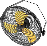 2600 CFM 14 inch Outdoor High Velocity Wall Mounted Fan, 3-Speed Metal Fans with IP44 Enclosure Motor, Industrial Grade Weatherproof Wall Fan for Patio, Greenhouse, Garage, and Gazebo