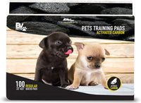 BV Puppy Pads Leak-Proof 100 Count 22"x 22" - 100 Count (Charcoal) - image 2