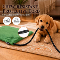 Cat Heating Pad, Heated Cat Bed, MET Safety Listed - Grass Green / Small: 16" x 13" x 1.6" - image 4