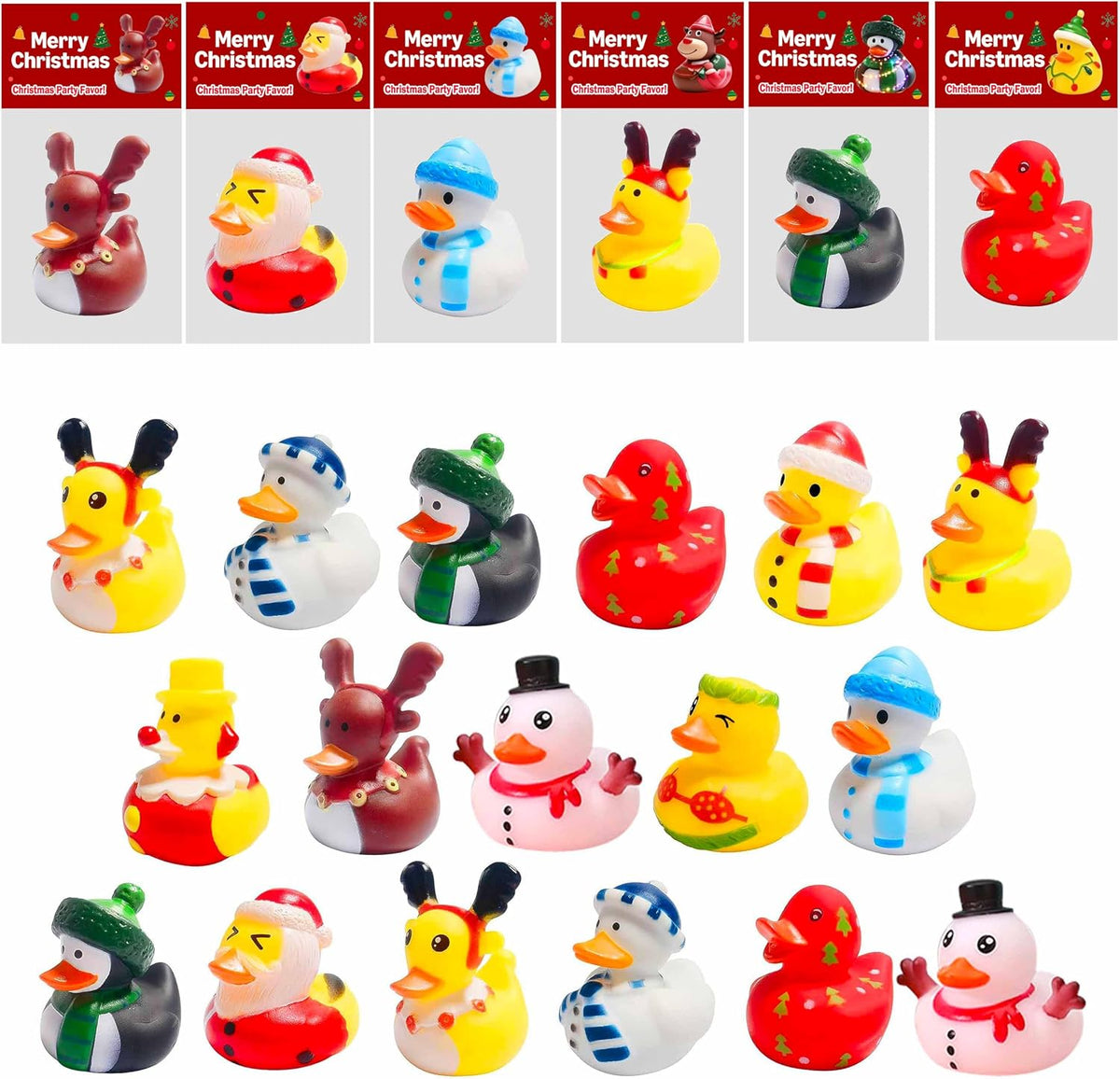 Holydeck 27-piece Halloween rubber ducks in 17 spooky styles with gift cards - view 3