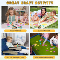 VKPI 4 Butterflies Foam Art Crafts Gift Kit - Princess - image 4