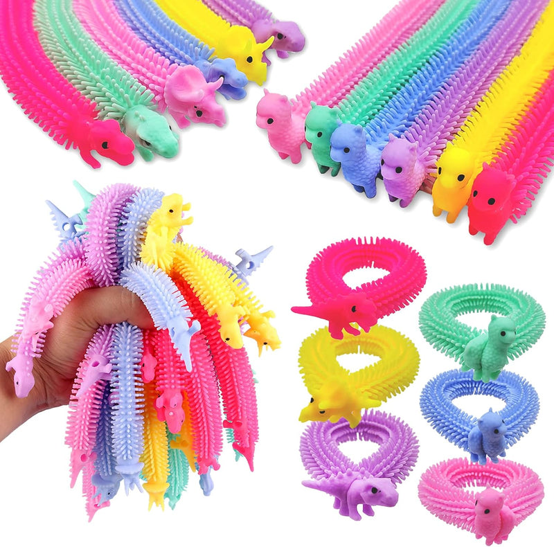 20 PCS Stretchy Fidget Toy - 10PCS Dinosaur + 10PCS Alpaca