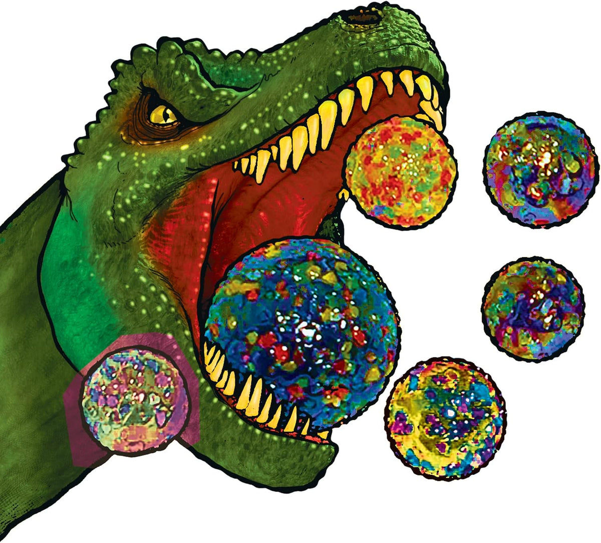 House of Marbles Solar System Net Bag of Marbles - T-Rex - image 2