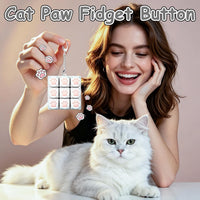 XiawaLangzhuo cat paw keyboard fidget toy, 9-in-1 clicker keychain in white and purple - view 17