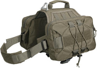 EXCELLENT ELITE SPANKER Nylon Dog Backpack with 2 Side Pockets - Ranger Green / 11.0"L x 1.5"W x 7.0"H