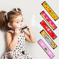Restroma 30 pack of cartoon harmonicas with 16 holes in a double row, mixed colors - view 3