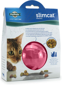 PetSafe Slimcat Feeder Ball Cat Toy - Pink / 1 Count (Pack of 6)
