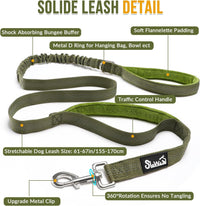 SlowTon No Pull Dog Harness and Leash Set, Heavy Duty - Green / Large - image 4