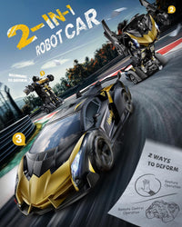 Veeniix V992 2-in-1 Spider Transform RC Robot Car Toy - Golden - image 4