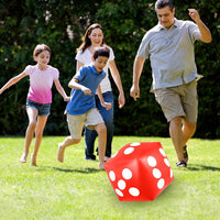 Mototo 4 pack jumbo inflatable dice in red, white, black and blue - view 19