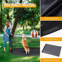 Artmeer 24"H Dog Playpen with Door & Octagonal Top Cover - Octagonal Bottom pad cover - image 2
