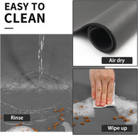 HotLive absorbent pet food mat for dog and cat bowls with rubber backing - view 3