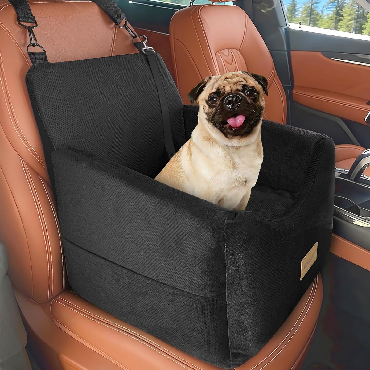JOEJOY Dog Car Seats for Small Medium Dogs Under 35lbs - Black / Small/Medium - image 2