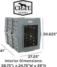 Dakota 283 Crate - Canine Rough and Tough Economy Kennel (Orange, X-Large)