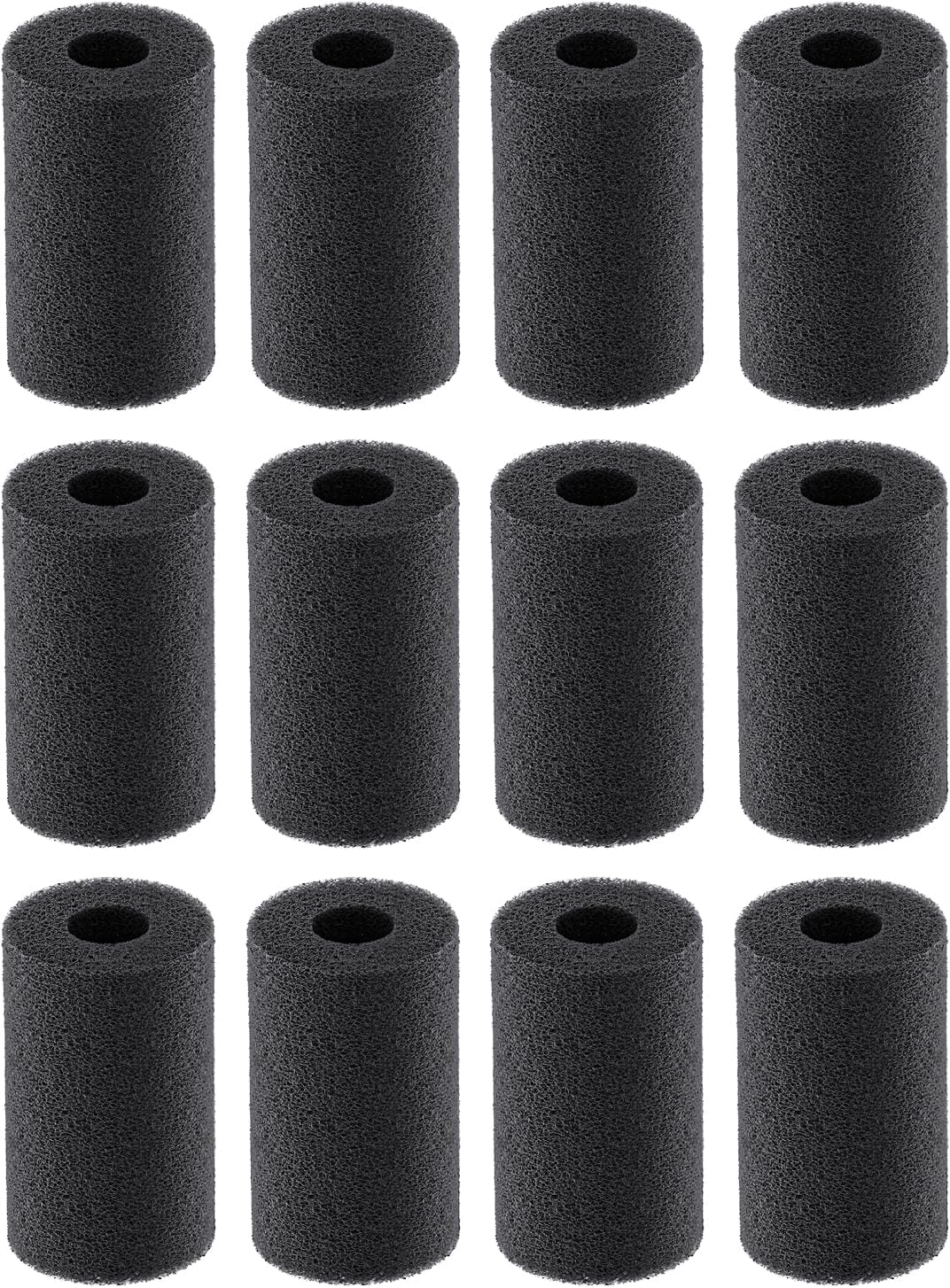 Pawfly 12 Pack Pre-Filter Sponge - 0.6″ | 1.5″D × 2.8″L