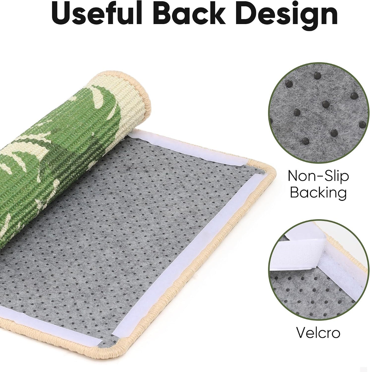 FUKUMARU Cat Scratcher Mat - Monstera-1 Pack-23.6 x 15.7 Inch - image 4