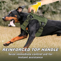 Tactical Dog Harness for Large Dogs - Green / X-Large: 70-120 lbs (Chest:29-39",Neck:21-26") - image 2