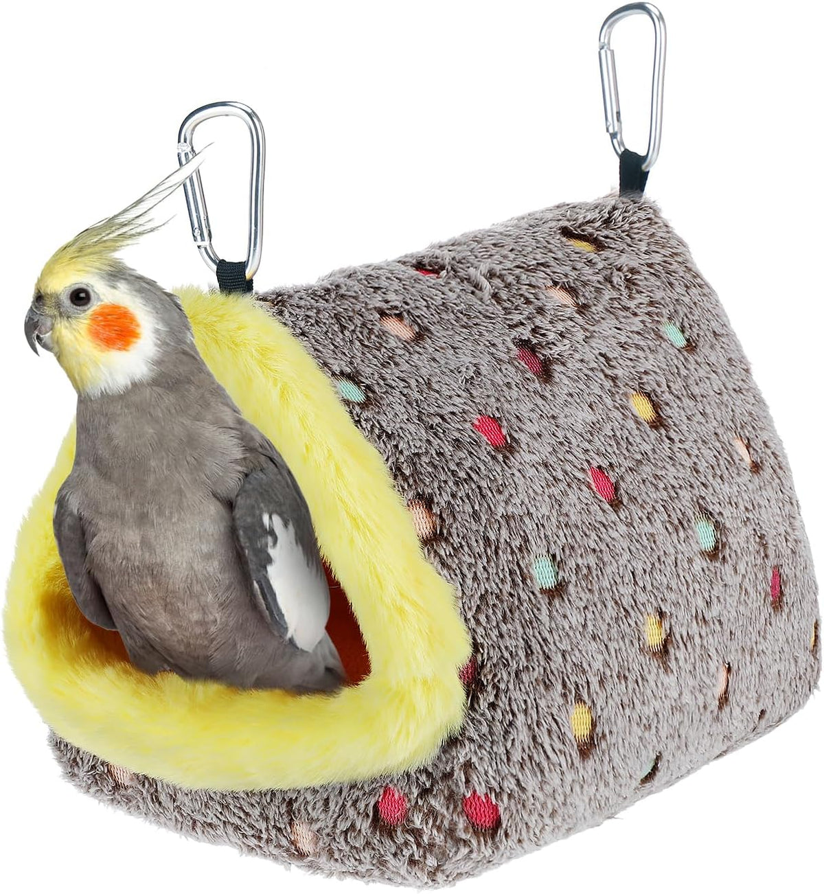 Medium Winter Warm Bird Nest House with Support Board for Cage – Essentials for Birds - Medium