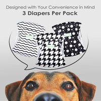 Wegreeco Washable Male Dog Belly Band - Large / Houndstooth - image 2