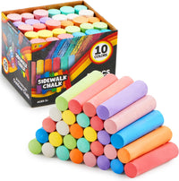 JOYIN 120 PCS Sidewalk Chalks for Kids Giant Box Non-toxic Jumbo - 30