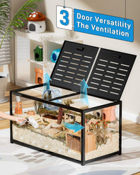 BUCATSTATE Hamster Cage 3.0, Large Hamster Enclosure – Essentials for Small Pets - 47.0"L x 23.6"W x 25.5"H / Black - image 3