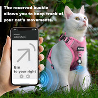 Cat Harness, Cat Harness and Leash for Walking - Pink / L(13-18lb) - image 4