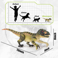 VERTOY Remote Control Dinosaur Toys for Kids - Green T-rex - image 2