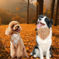 Spring Summer Dog Bandanas Large 3PCS, 6 Pattern Floral Scarf – Essentials for Dogs - plaid-fall / Large - image 3