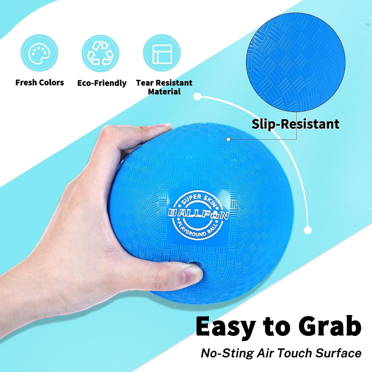 8.5 Inch Dodgeballs Playground Balls - 5-Inch - Pack of 6 - image 3